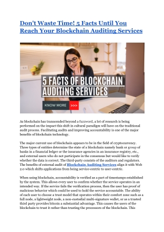 Best Blockchain Auditing Services Company In India