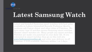 latest samsung watch