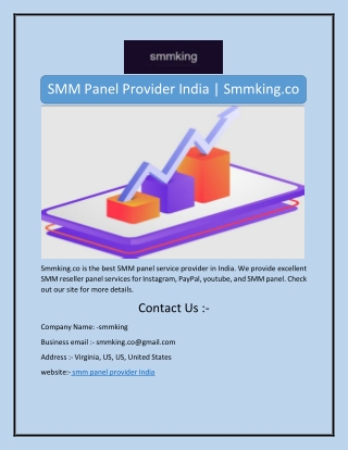 SMM Panel Provider India | Smmking.co