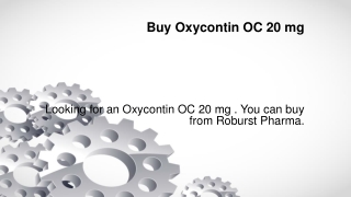 Buy Oxycontin OC 20 mg