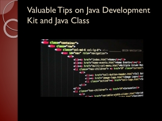 Valuable Tips on Java Development Kit and Java Class