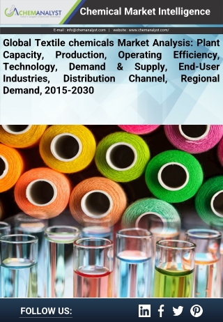 Textile Chemicals Market Share & Size, Industry Analysis, 2030