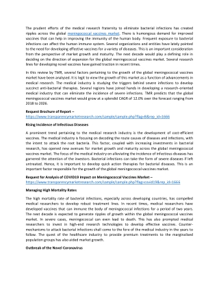 Meningococcal Vaccines Market to Undertake Strapping Growth by the End 2026