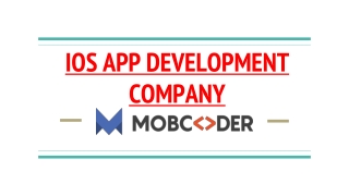 IOS APP DEVELOPMENT COMPANY IN USA- MOBCODER