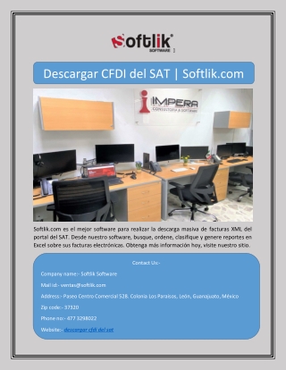 Descargar CFDI del SAT | Softlik.com