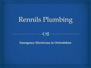 Emergency Electrician in Oxfordshire