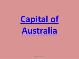 What are the capital cities of Australia, Learn list of all Australian states