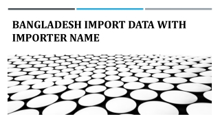 Bangladesh Shipment Data with Samples