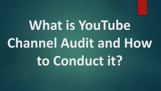 What is Youtube channel audit tool & how to conduct it  (2021)