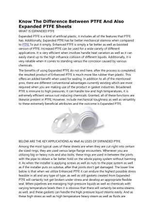 Why Should You Use PTFE antistatic liner for Certain PTFE ...