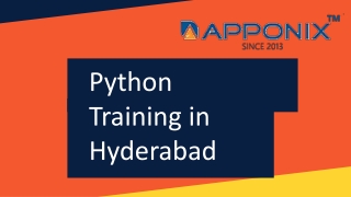 Python Training in Hyderabad