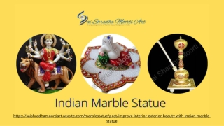 improve beauty with decorative marble statue