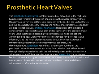 Prosthetic Heart Valves