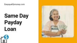 Same Day Cash Advance Loans Online - Easy Qualify Money
