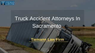 Truck Accident Attorneys In Sacramento