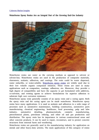 Waterborne Epoxy Resins 06