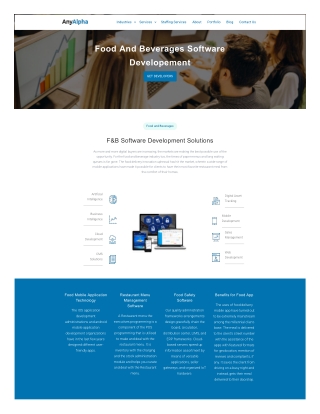food and beverages - www.anyalpha.com