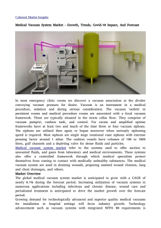 Medical Vacuum System 06