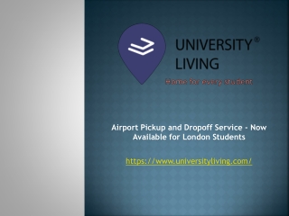 Airport Pickup and Dropoff Service - Now Available for London Students