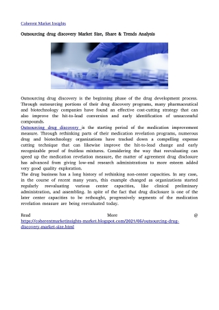 Outsourcing drug discovery 06