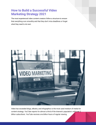 How to Build a Successful Video Marketing Strategy 2021