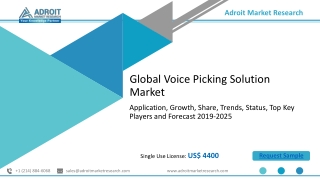 Voice Picking Solution Market Size Observe Significant Surge during 2021- 2028