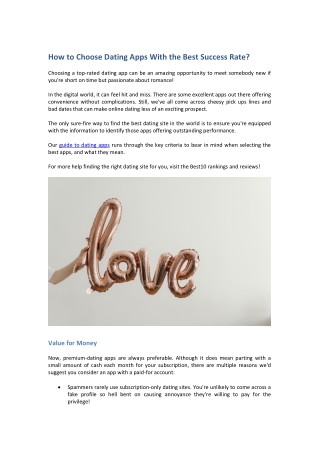 How to Choose Dating Apps With the Best Success Rate