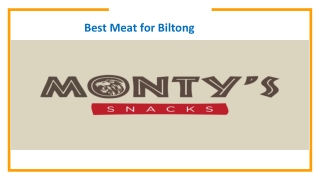 Best Meat for Biltong