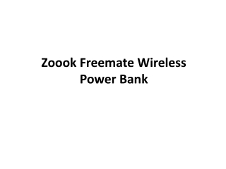 Zoook Customized Wireless Charging Power Bank