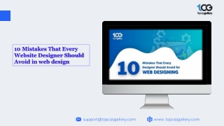 10 Mistakes That Every Website Designer Should Avoid in web design