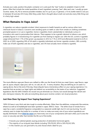 Best Nic Salt Vape Juices.