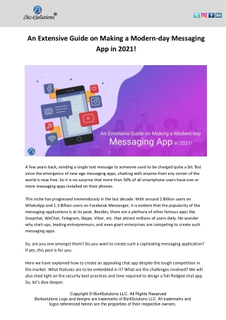 An Extensive Guide on Making a Modern-day Messaging App in 2021!