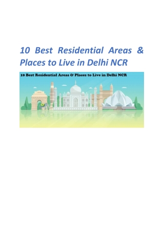 10 Best Residential Areas & Places to Live in Delhi