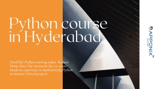 Python Training in Hyderabad