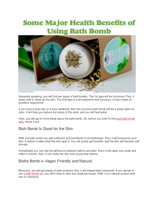 Best bath bomb sets