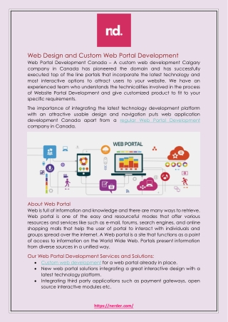 Web Design and Custom Web Portal Development