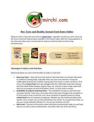 Buy Tasty and Healthy Instant Food Items Online-converted