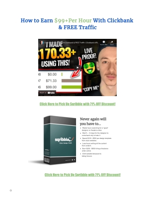 How to Earn $99  an Hour on Clickbank and FREE traffic