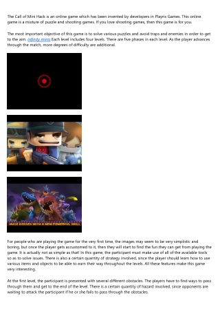 Call of Mini Hack