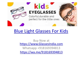 Blue Light Glasses for Kids