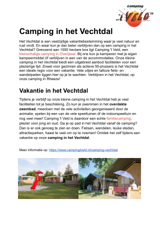Camping Vechtdal