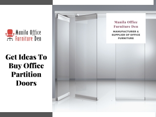 Get Ideas To Buy Office Partition Doors