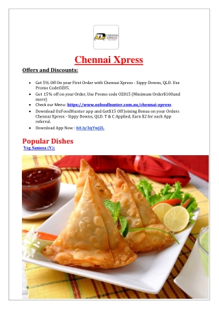 5% OFF - Chennai Xpress Restaurant Sippy Downs, QLD