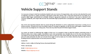 Vehicle Support Stands