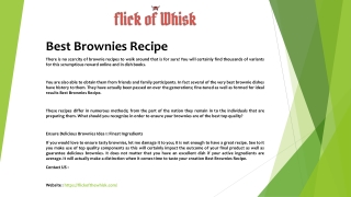 Best Brownies Recipe