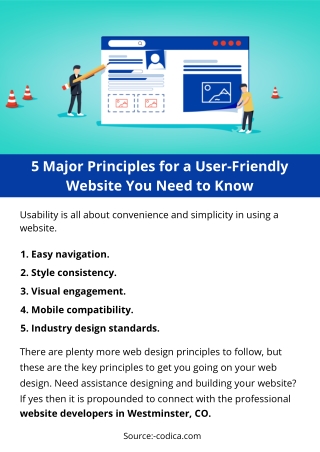 5 Major Principles for a User-Friendly Website You Need to Know