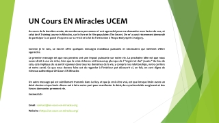 UN Cours EN Miracles UCEM