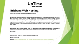 Brisbane Web Hosting