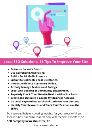 Local SEO Solutions 11 Tips To Improve Your Site