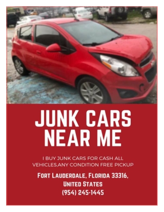 Sell Your Junk Cars Near Me